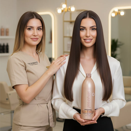 SÆT Brasiliansk keratin Original hårkur 1000 ml & Clarifying shampoo 1000 ml | COCOCHOCO®