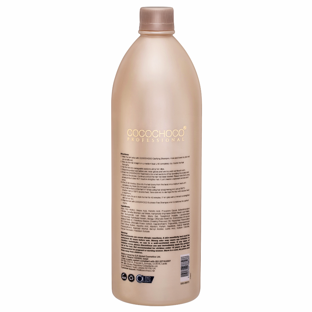SÆT Brasiliansk keratin Original hårkur 2000 ml - Til mørkt/tykt hår | COCOCHOCO®
