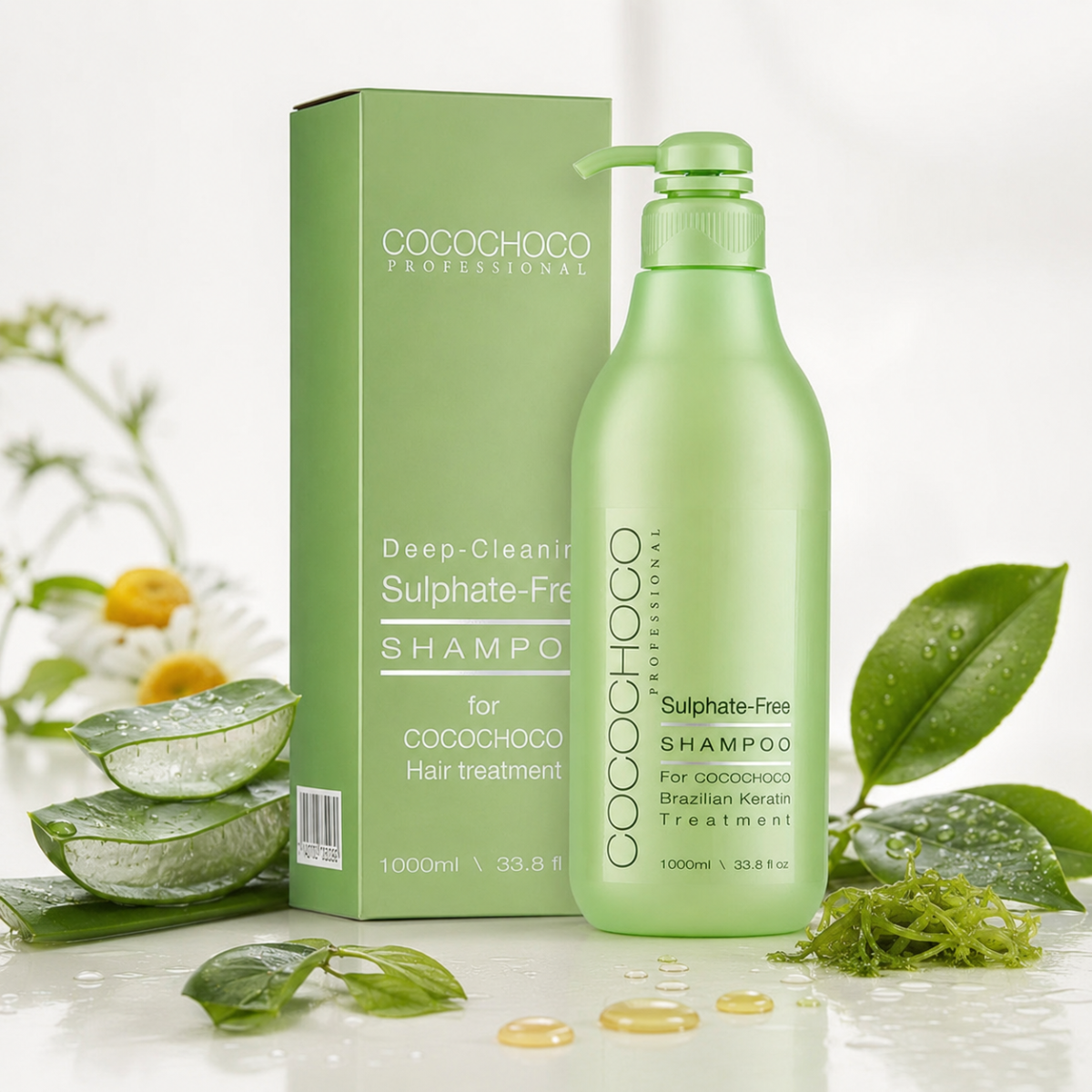 Sulfatfri fugtgivende shampoo 1000 ml | COCOCHOCO®