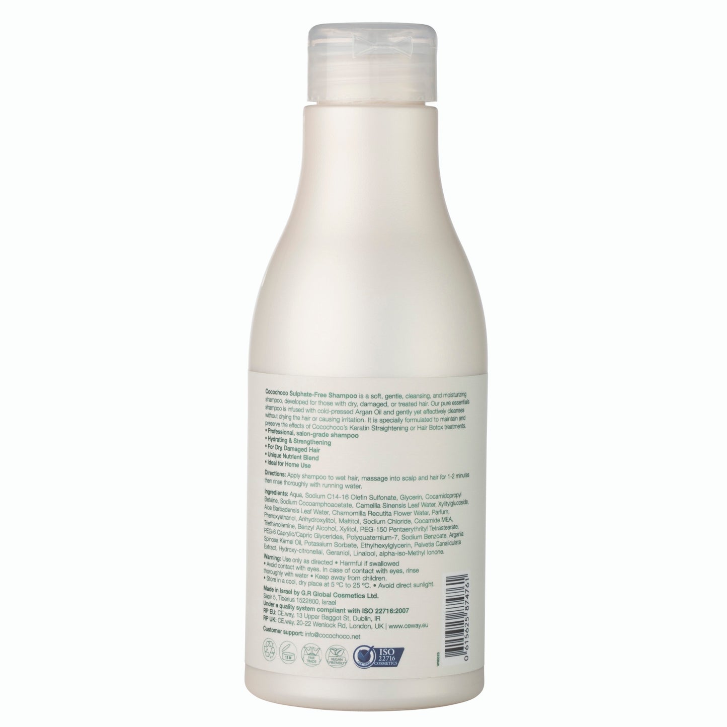 Cocochoco sulfatfri shampoo med Argan olie tropiske ingredienser