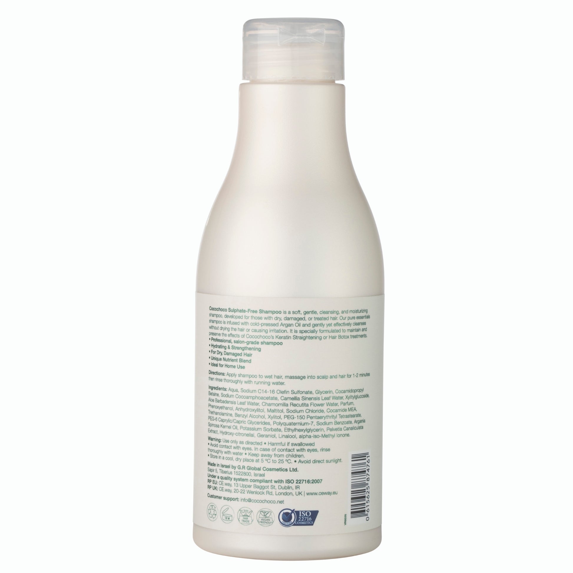 Cocochoco sulfatfri shampoo med Argan olie tropiske ingredienser