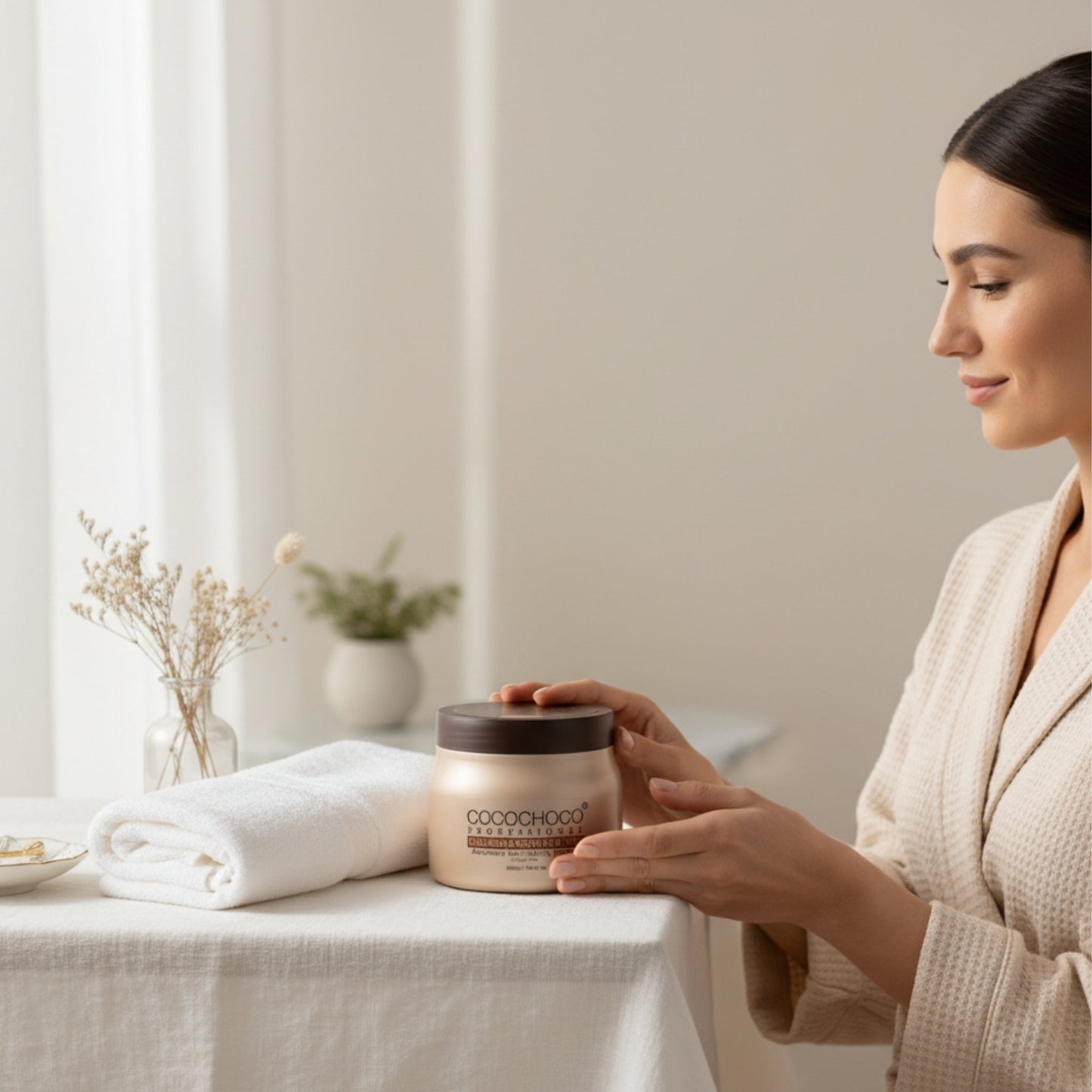 Kollagen hårmaske til tørt hår med biotin 500 ml | COCOCHOCO®
