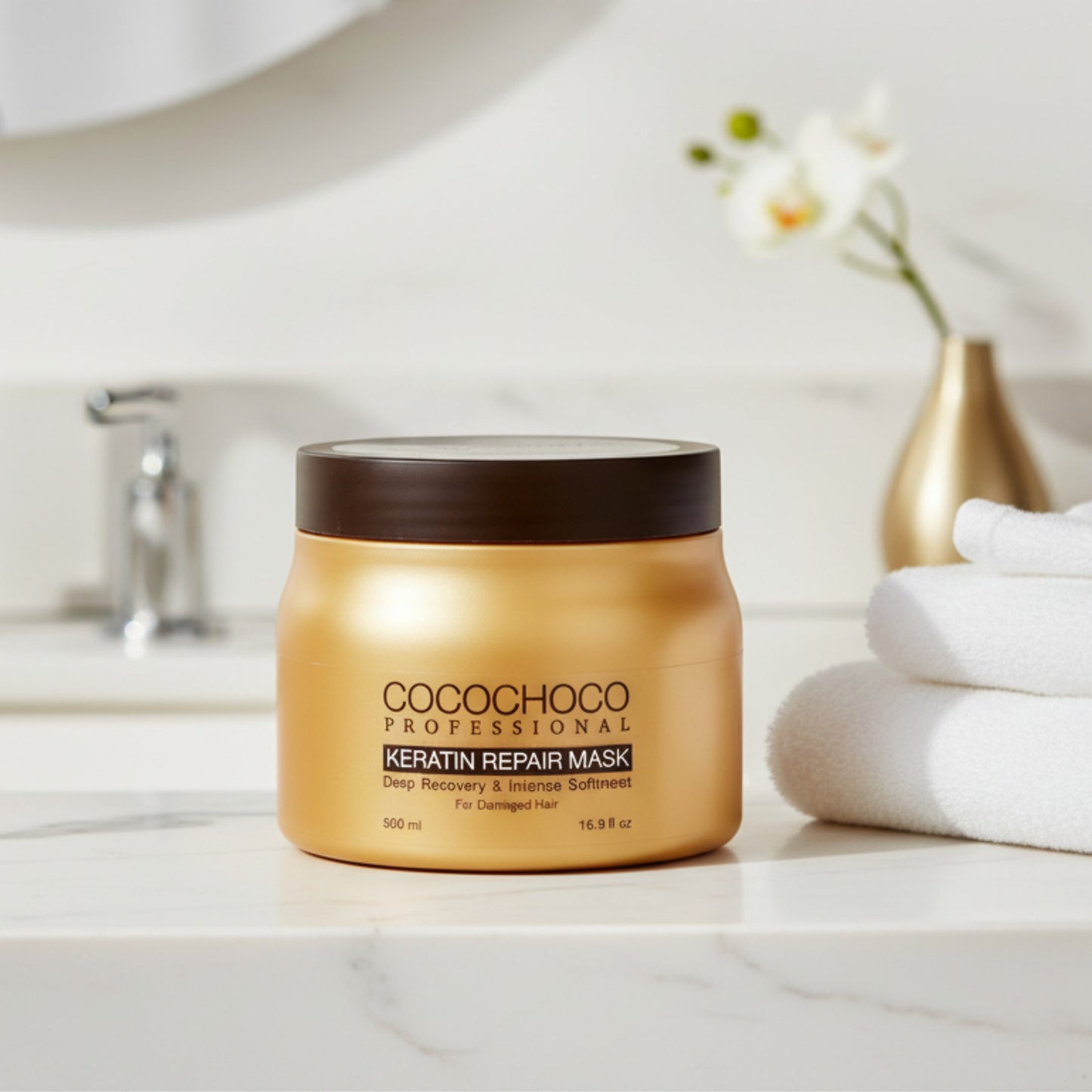 Keratin hårmaske til hydrering og regenerering 500 ml | COCOCHOCO®
