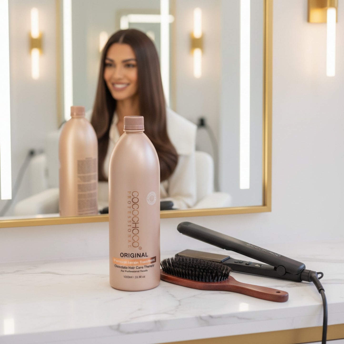 Brasiliansk keratin original hårkur 1000 ml - Til mørkt/tykt hår | COCOCHOCO®