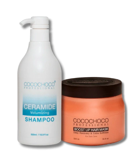 volumengivende hårsæt shampoo maske cocochoco