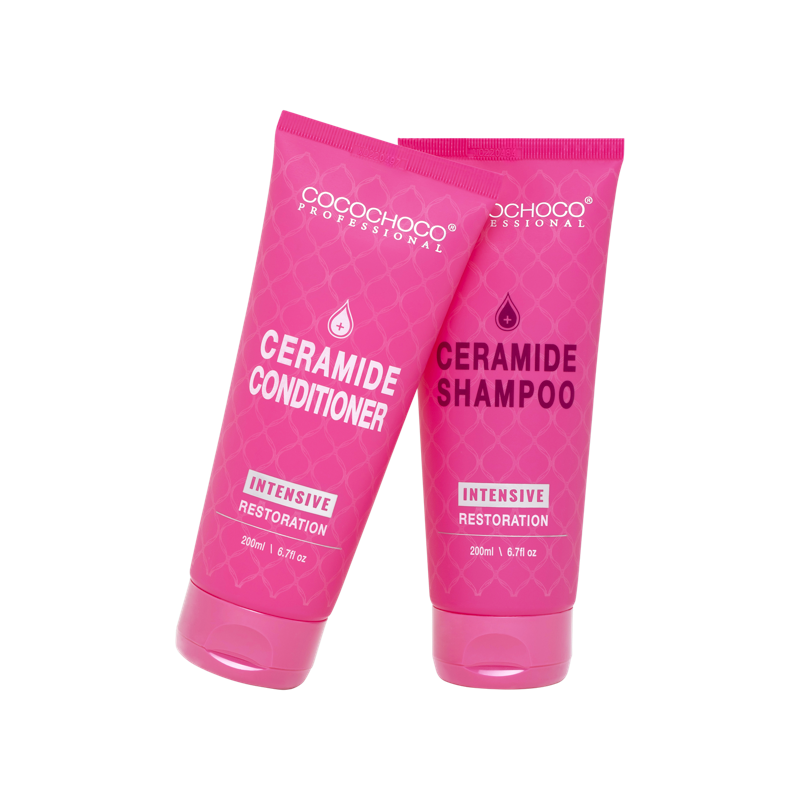 Sæt Intensive Ceramide Restoration free sulfate Shampoo & Conditioner 2x 200 ml | COCOCHOCO®