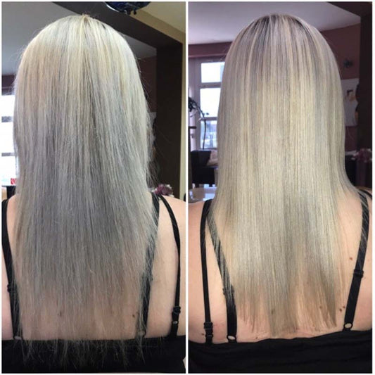 Sæt Anti-Gul Sulfat-fri Shampoo + Conditioner Silver Touch 2x 500 ml | COCOCHOCO®